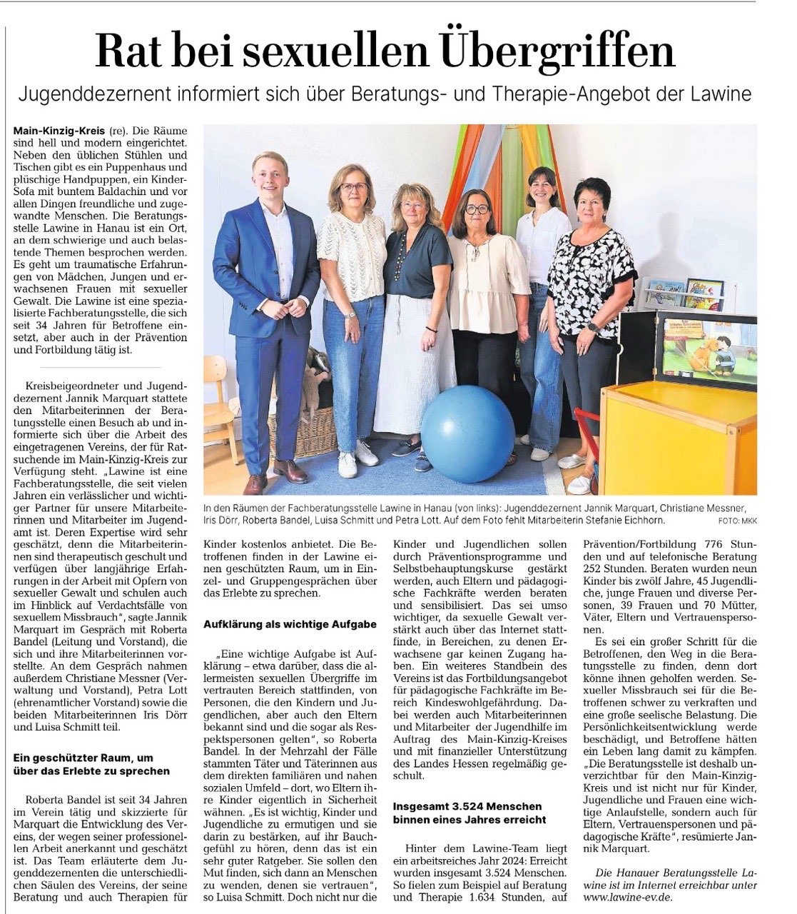 MKK Jannik Marquart im MK Echo