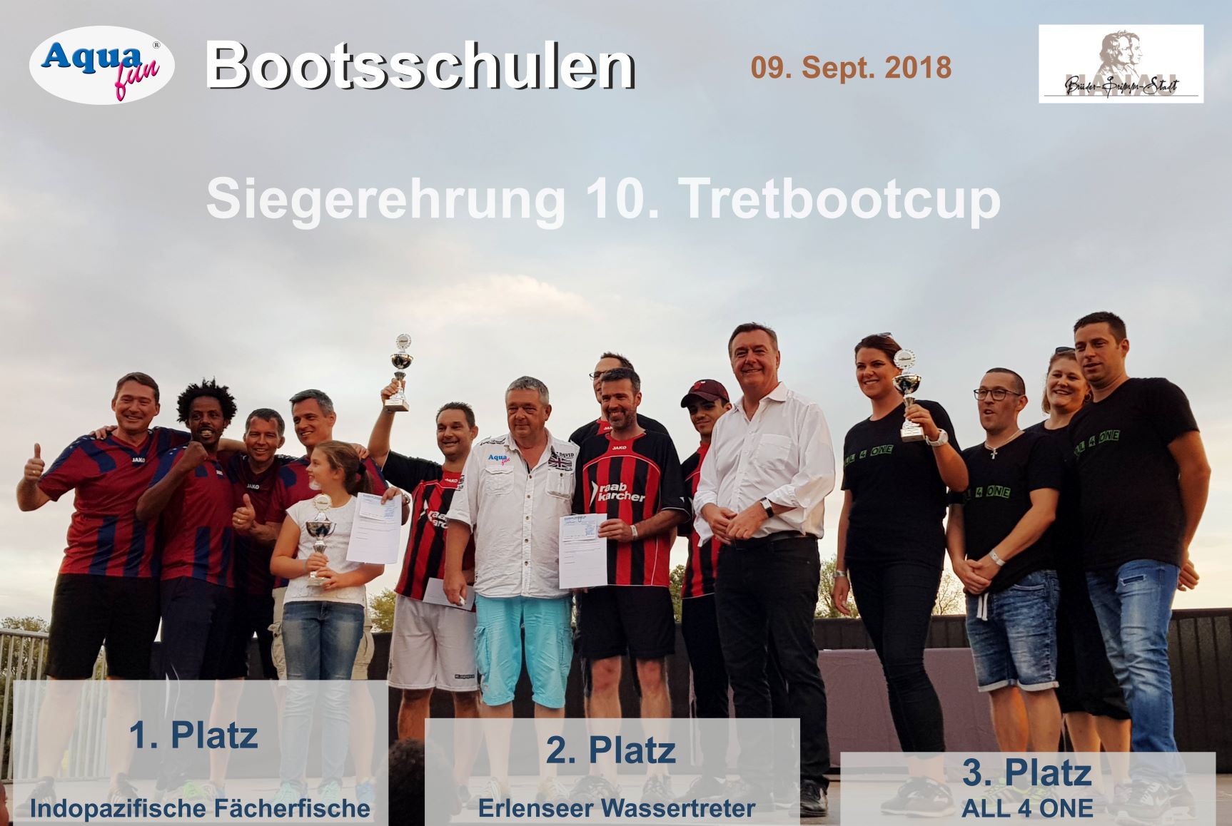 Tretbootcup Siegerehrung 2018KLEIN